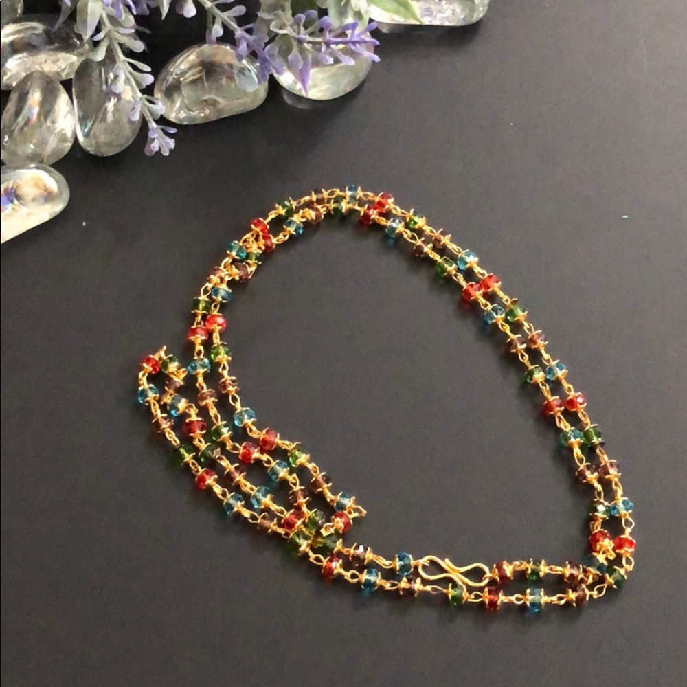 Multi Color Long Necklace